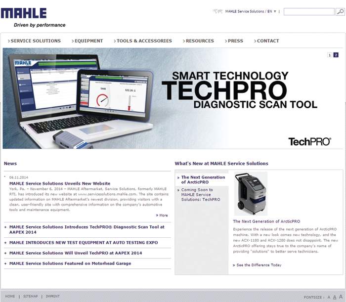 Mahle New Website