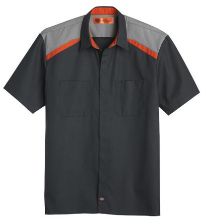 The new Tricolor Ripstop Automotive Shirt featuring team color contrasts and scratch-resistant details for vehicle protection