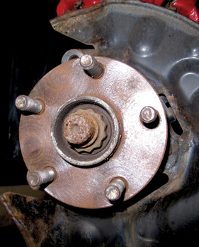 the hub flange is ground zero for pulsation problems. any runout in the flange will be magnified by the rotor. before the flange is measured, most of the corrosion should be removed.