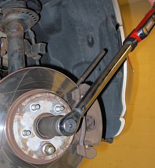 photo 11: torque the axle nut